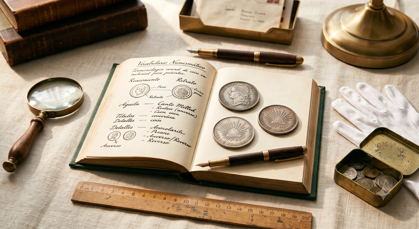 Diccionario del coleccionista numismático mexicano: 100+ términos con ejemplos