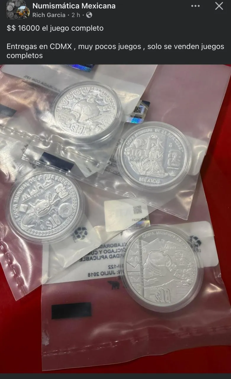 Numismática Mexicana Rich García: juego completo 16,000 pesos, entregas CDMX, muy pocos juegos, solo se venden juegos completos