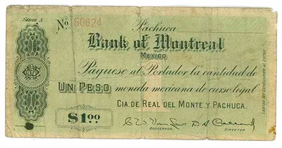 Billete de 1 pesos