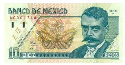 Billete de 10 pesos (1994)