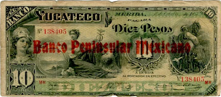 Anverso del Billete de 10 pesos (1903)
