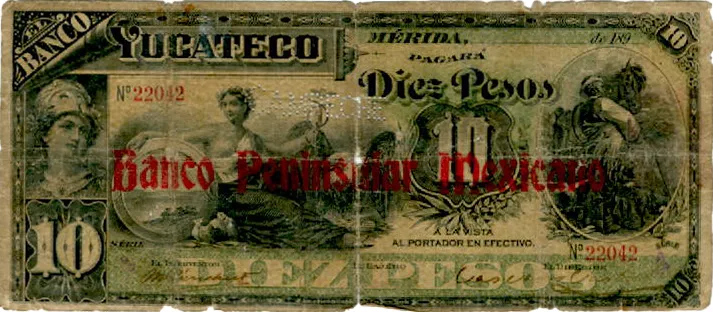 Anverso del Billete de 10 pesos