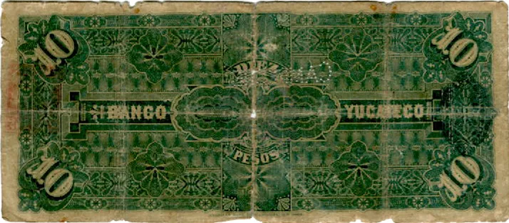 Reverso del Billete de 10 pesos