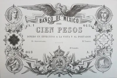 Billete de 100 pesos (1866)