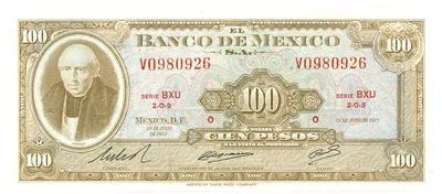 Billete de 100 pesos