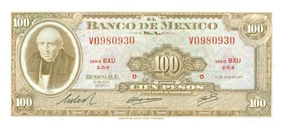 Billete de 100 pesos (1973)