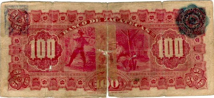Anverso del Billete de 100 pesos (1903)