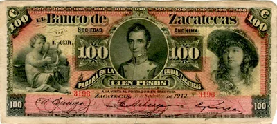 Billete de 100 pesos (1912)