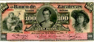 Billete de 100 pesos (1914)
