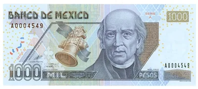 Billete de 1,000 pesos (2002)