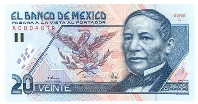 Billete de 20 pesos (1992)