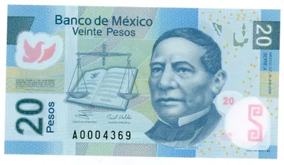 Billete de 20 pesos de Benito Juárez (2006)