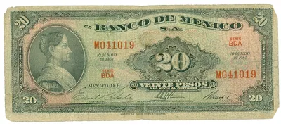 Billete de 20 pesos (1967)