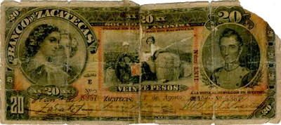 Billete de 20 pesos (1897)