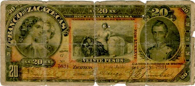 Billete de 20 pesos (1899)