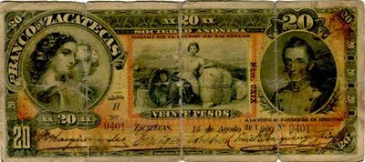 Billete de 20 pesos (1900)