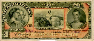 Billete de 20 pesos (1912)