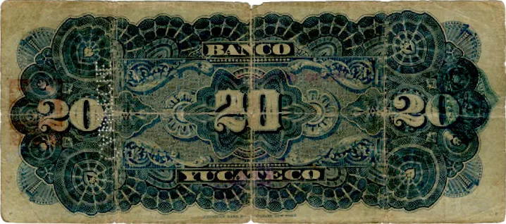 Reverso del Billete de 20 pesos (1911)