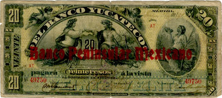 Anverso del Billete de 20 pesos (1989)
