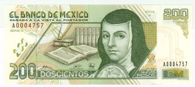 Anverso del Billete de 200 pesos (1992)