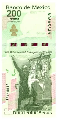 Billete de 200 pesos de Miguel Hidalgo (2008)