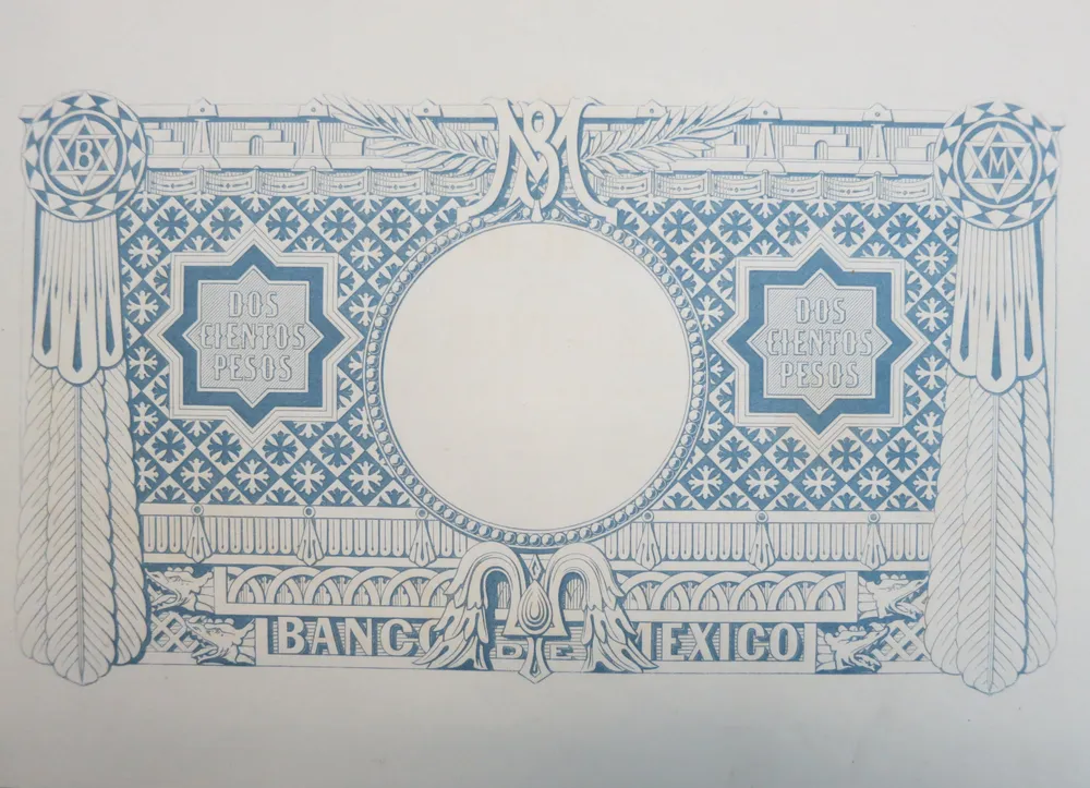 Reverso del Billete de 200 pesos