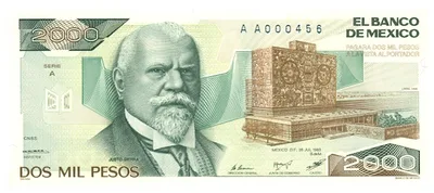 Billete de 2,000 pesos (1983)