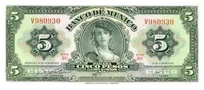 Billete de 5 pesos (1970)