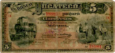 Billete de 5 pesos (1901)