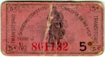 Billete de 5 pesos