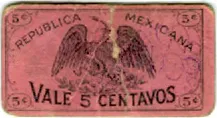 Reverso del Billete de 5 pesos