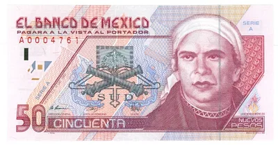 Billete de 50 pesos (1992)