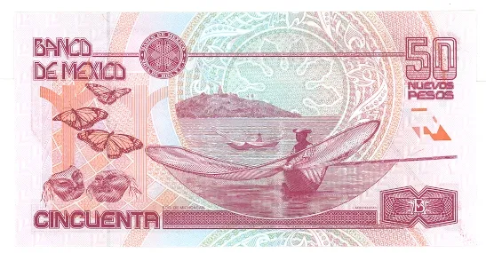 Reverso del Billete de 50 pesos (1992)