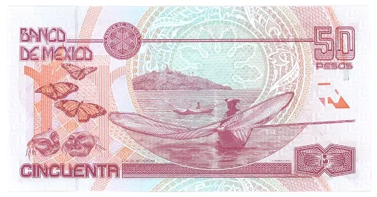 Reverso del Billete de 50 pesos (1994)