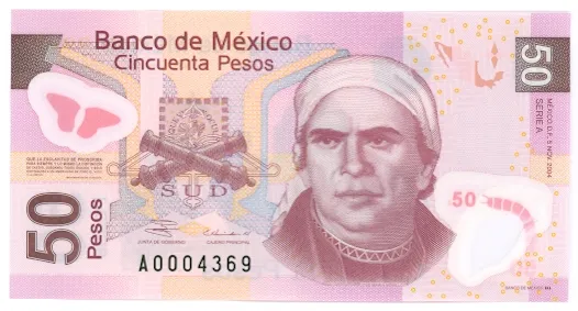 Anverso del Billete de 50 pesos (2004)