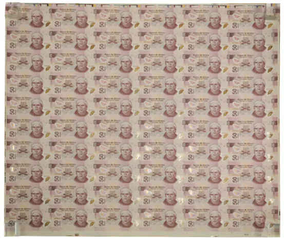 Anverso del Billete de 50 pesos de José María Morelos y Pavón (2007)