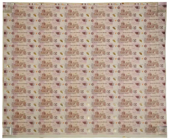 Reverso del Billete de 50 pesos de José María Morelos y Pavón (2007)