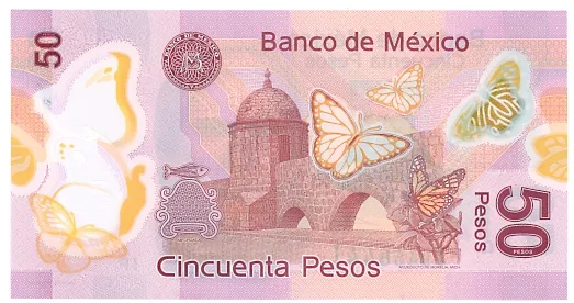 Reverso del Billete de 50 pesos de José María Morelos y Pavón (2015)
