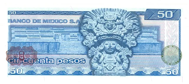 Reverso del Billete de 50 pesos (1973)