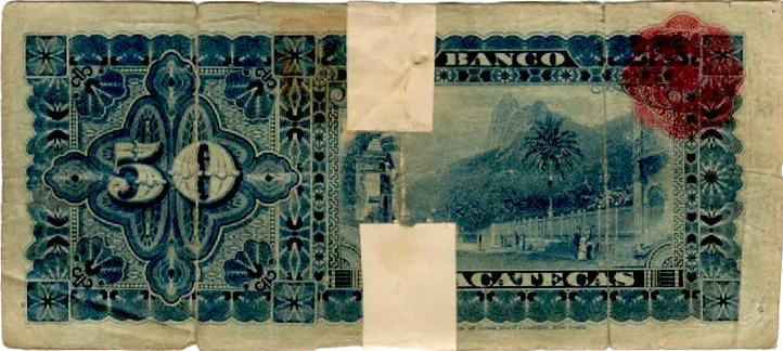Reverso del Billete de 50 pesos (1897)