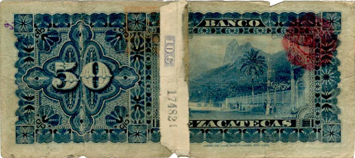 Reverso del Billete de 50 pesos (1899)