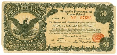 Billete de 50 pesos (1914)