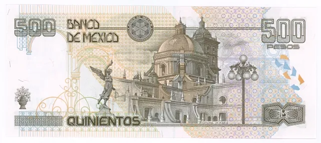Reverso del Billete de 500 pesos (2000)