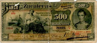 Billete de 500 pesos (1905)
