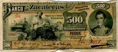 Billete de 500 pesos (1906)