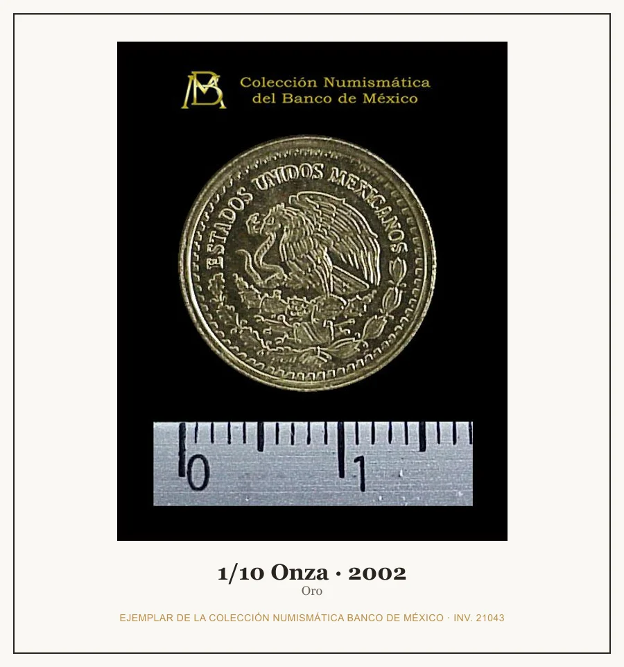Moneda destacada de la serie 1/10 Onza Oro