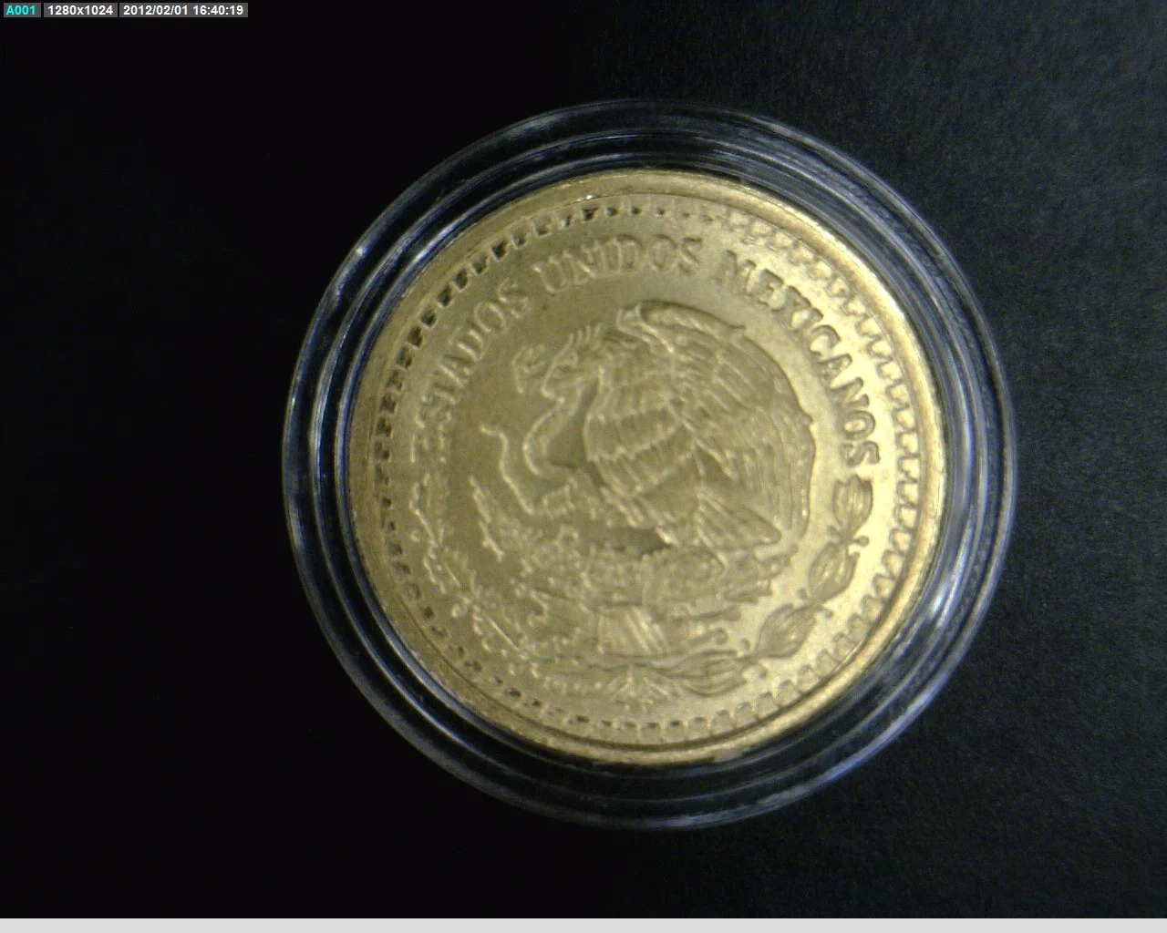 1/10 oz Libertad Oro 1993 · Inventario Banxico 17569 (anverso)