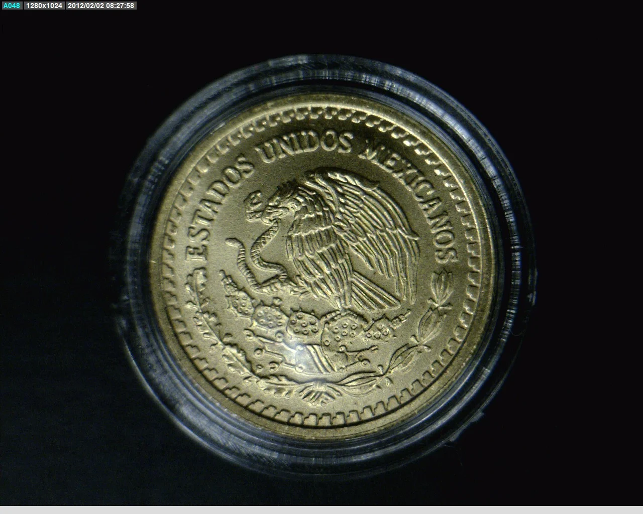 1/10 oz Libertad Oro 1994 · Inventario Banxico 17594 (anverso)