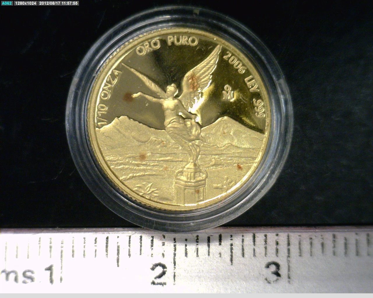 1/10 Onza Libertad Oro 2006 Proof · Reverso