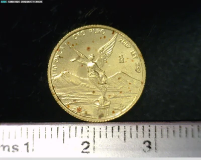 1/10 Onza Libertad Oro 2007 · Reverso